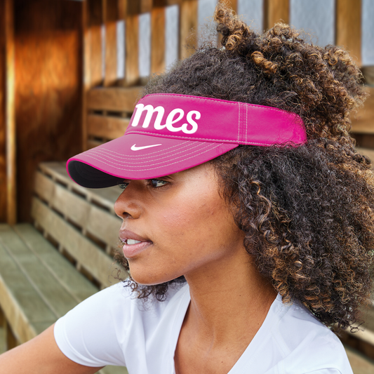 Flames Softball: 3D Silicone Printed Dri-Fit Visor