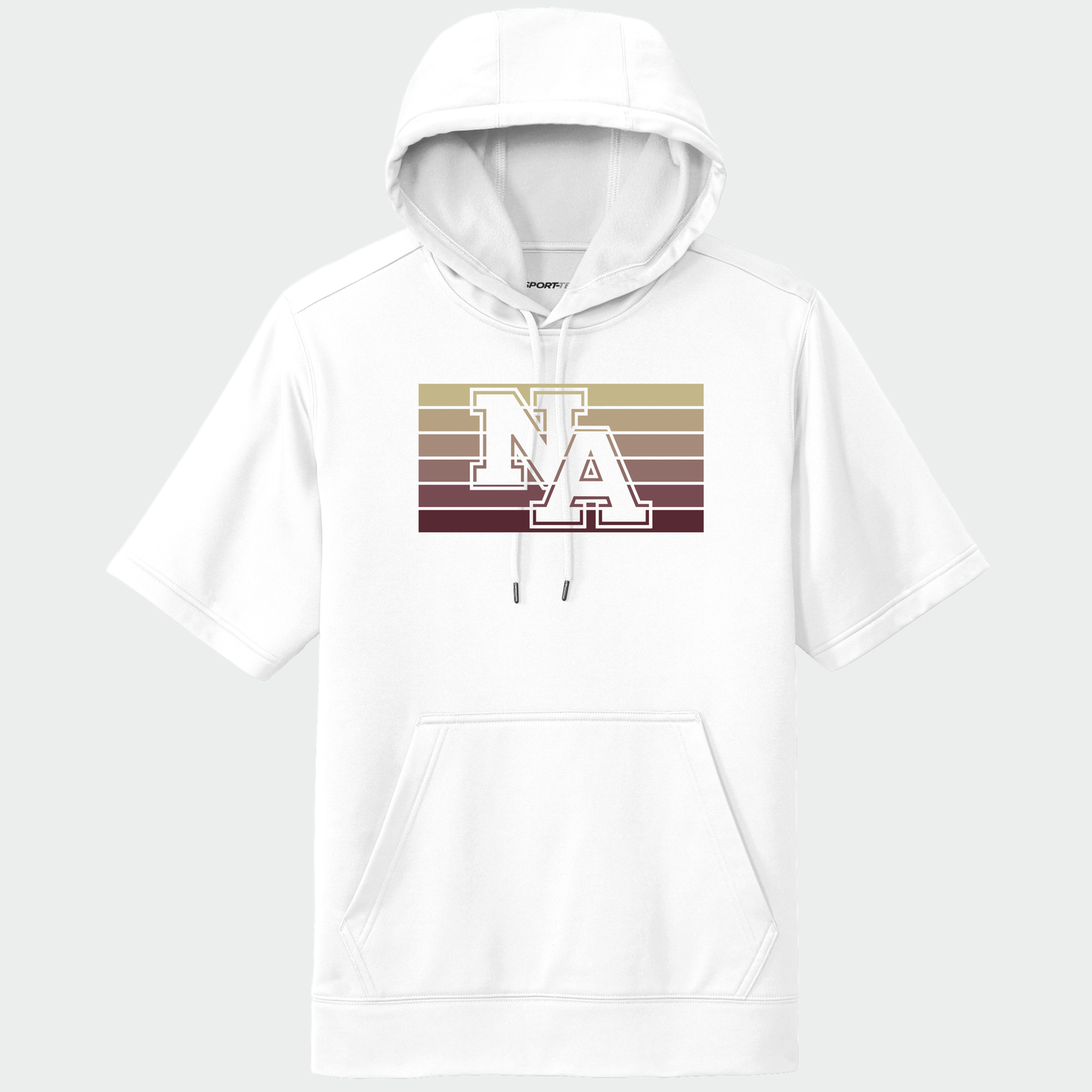 NAPTO: Retro NA Short Sleeve Tech Fleece Hoodie