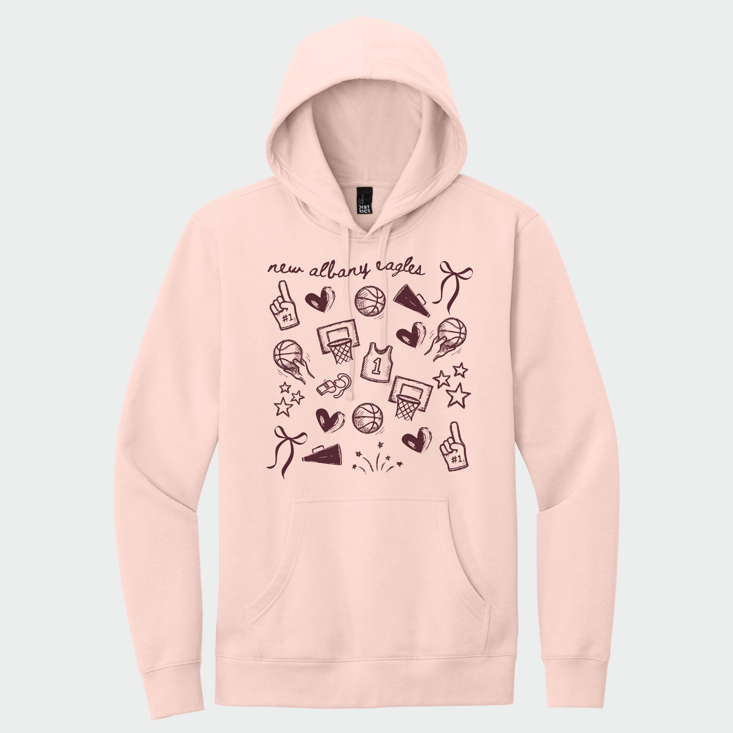 NAGTB: New Albany Basketball Collage Hooded Sweatshirt