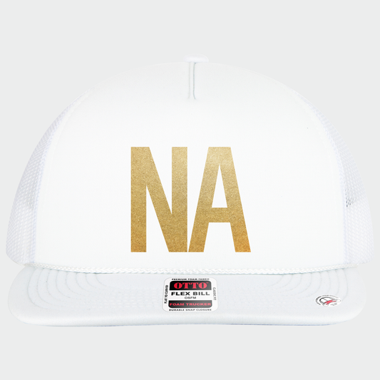 PATRIOTIC: NA Gold Foil Flex-Bill Trucker Hat