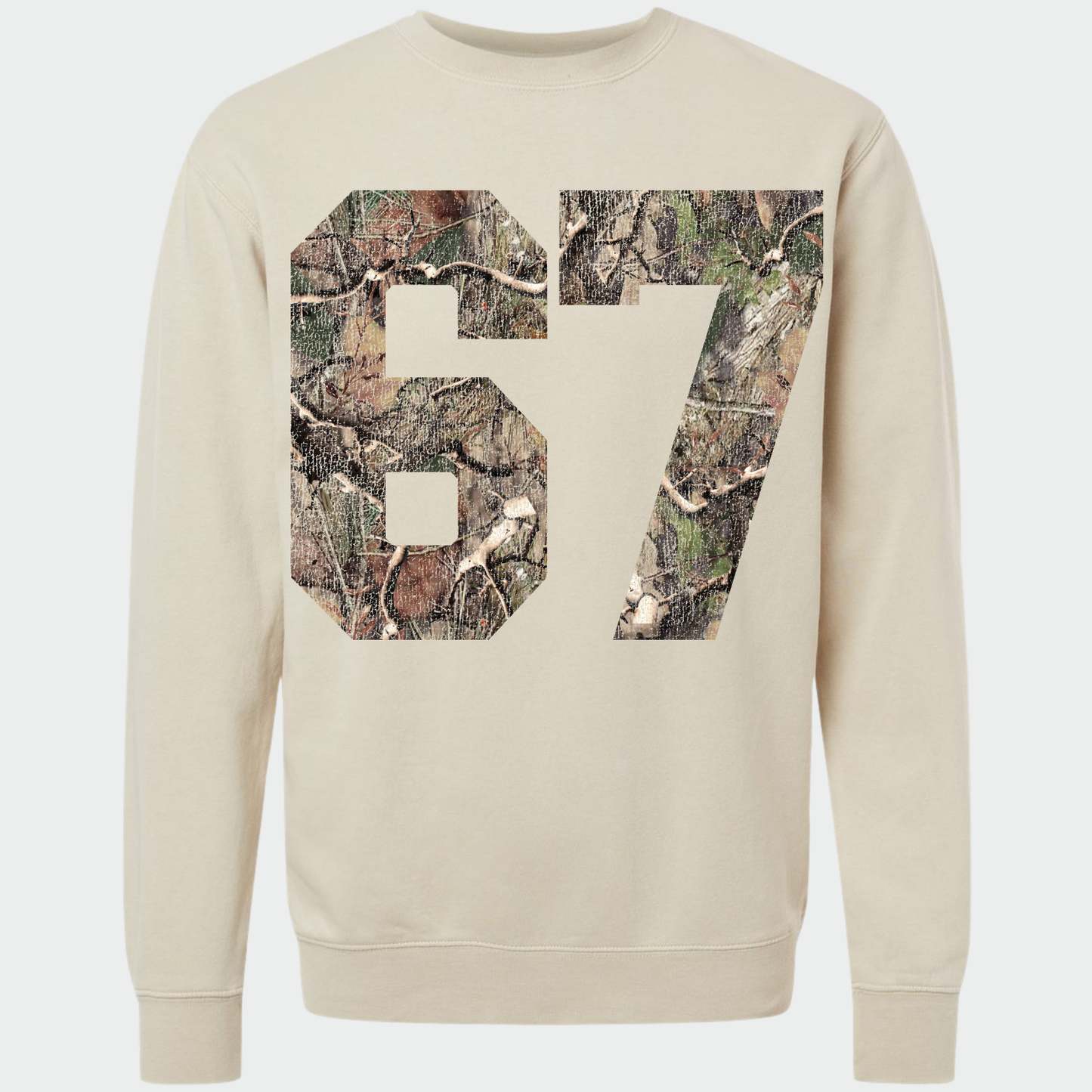 Lucky Number *distressed graphic* Crew Sweatshirt