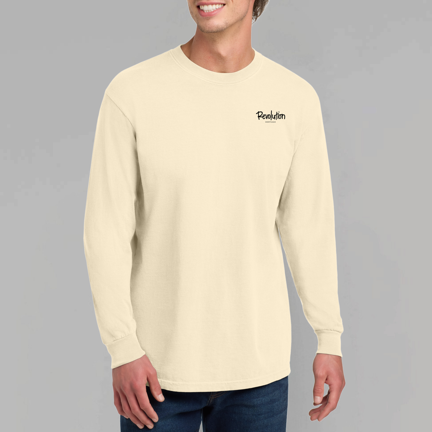 Revolution Mortgage: Embroidered, Comfort Colors® Long Sleeve Tee