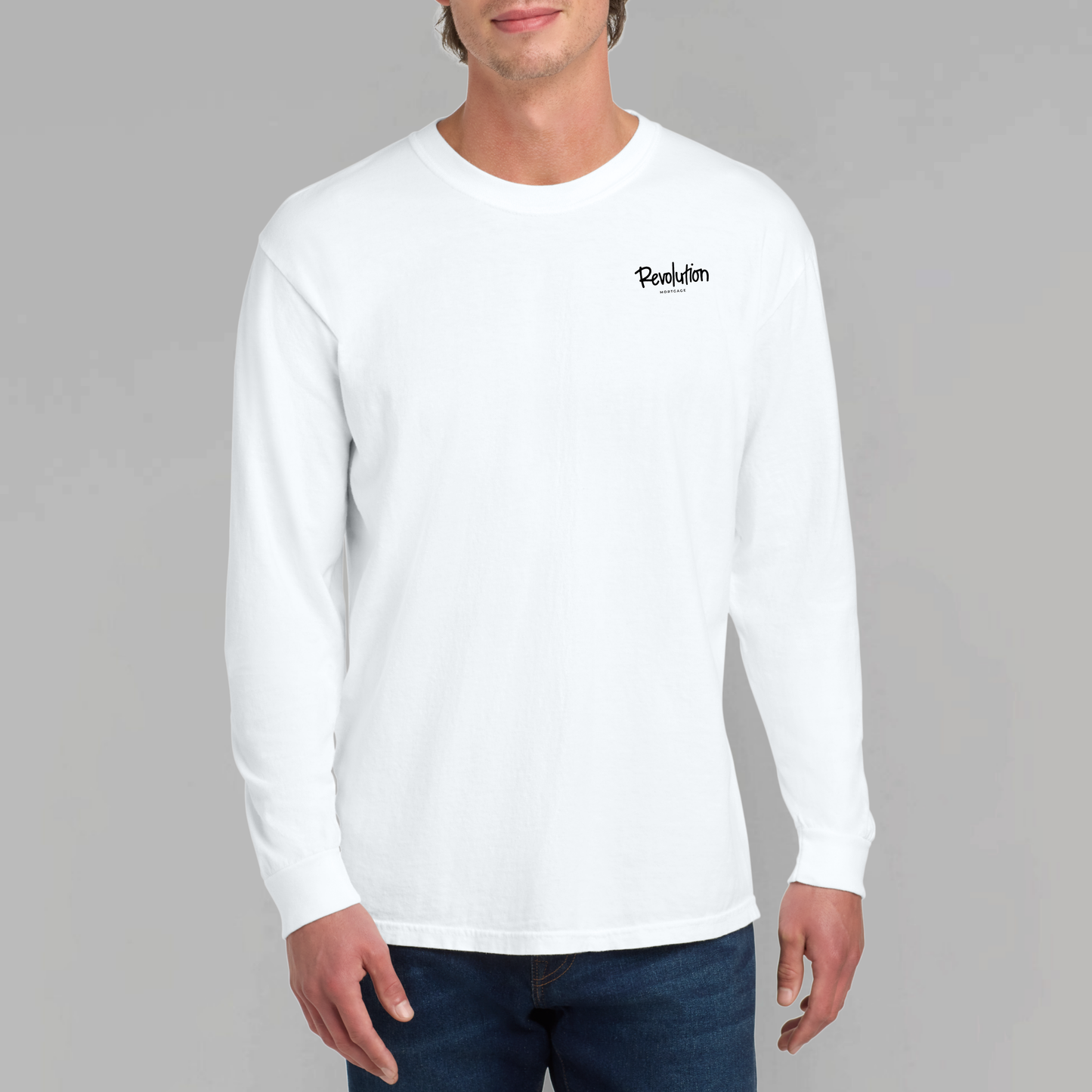 Revolution Mortgage: Embroidered, Comfort Colors® Long Sleeve Tee