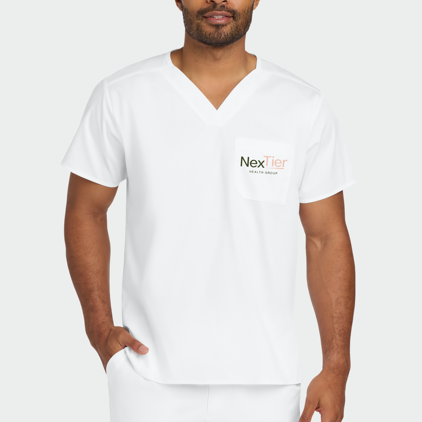 Nextier: Embroidered Unisex Scrub Top