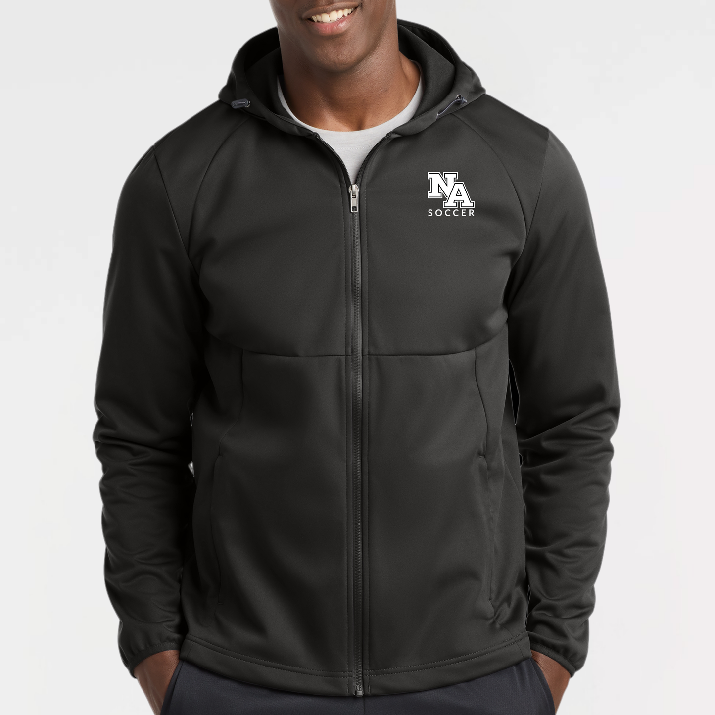 NAGS: NA Soccer, Hooded Soft Shell Jacket