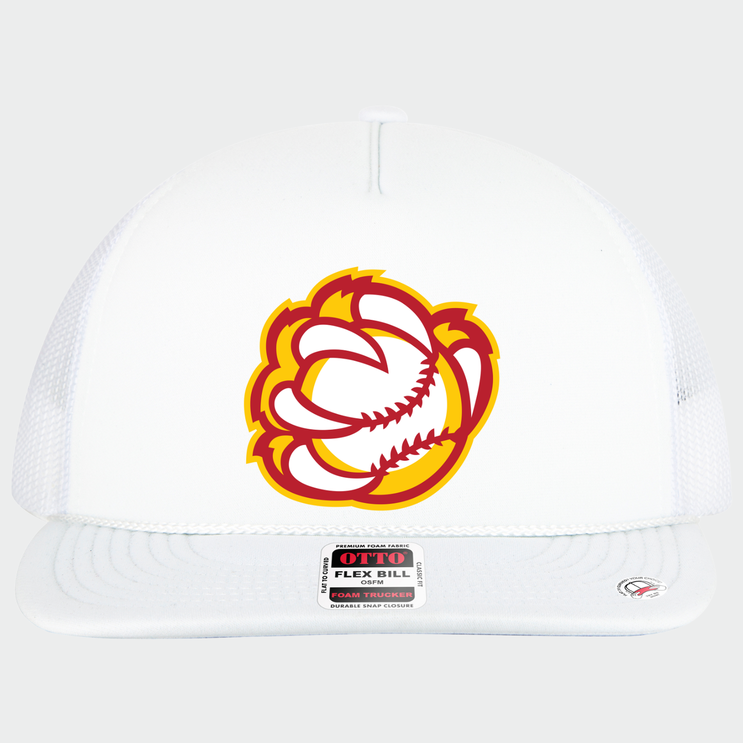 BRUINS: Baseball Claw Foam Flex-Bill Trucker Hat