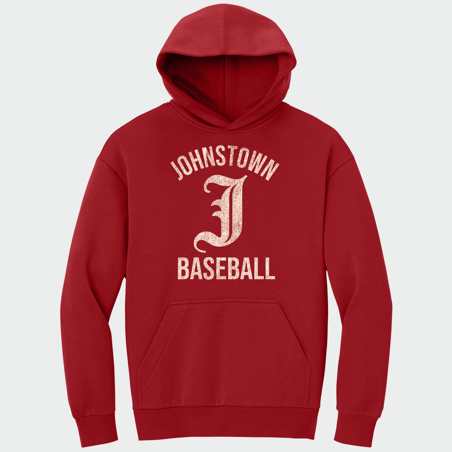 JTB: Old English J Heavyweight Hooded Sweatshirt *Distressed Print*