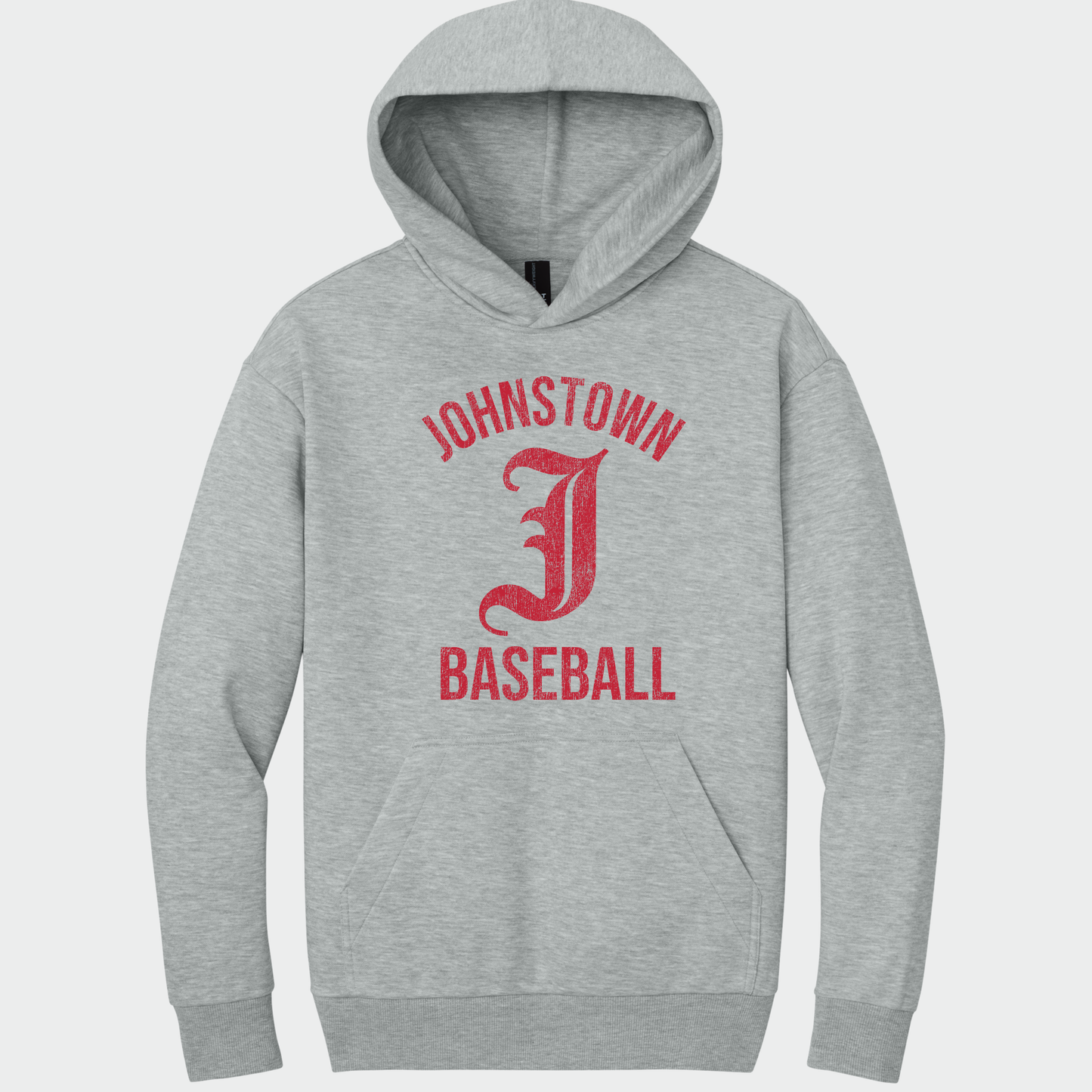 JTB: Old English J Heavyweight Hooded Sweatshirt *Distressed Print*