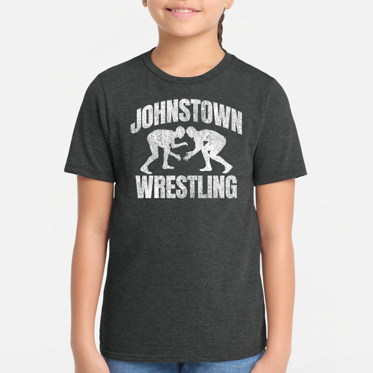 JYAA: Johnstown Wrestling *distressed graphic* Blended T-Shirt