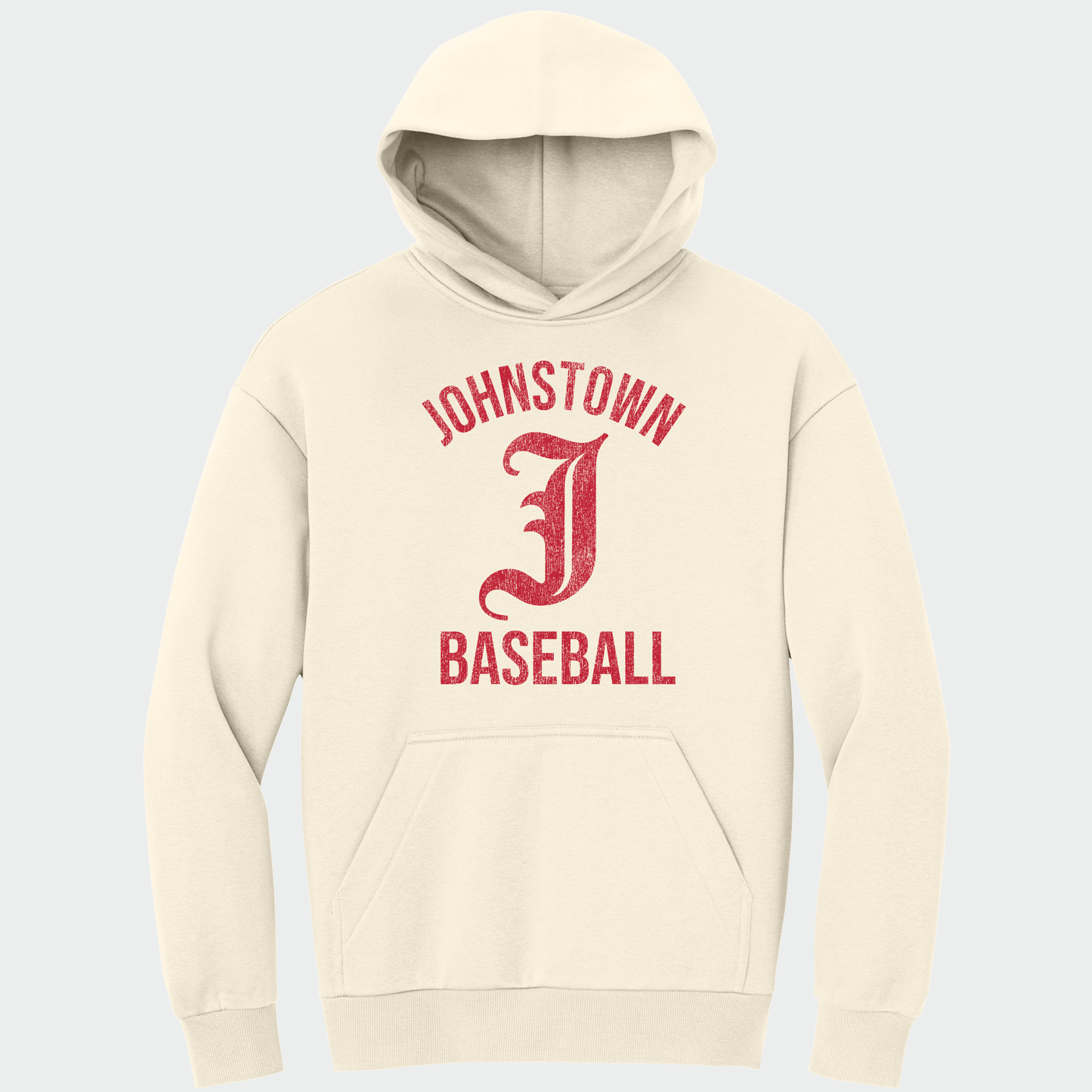 JTB: Old English J Heavyweight Hooded Sweatshirt *Distressed Print*
