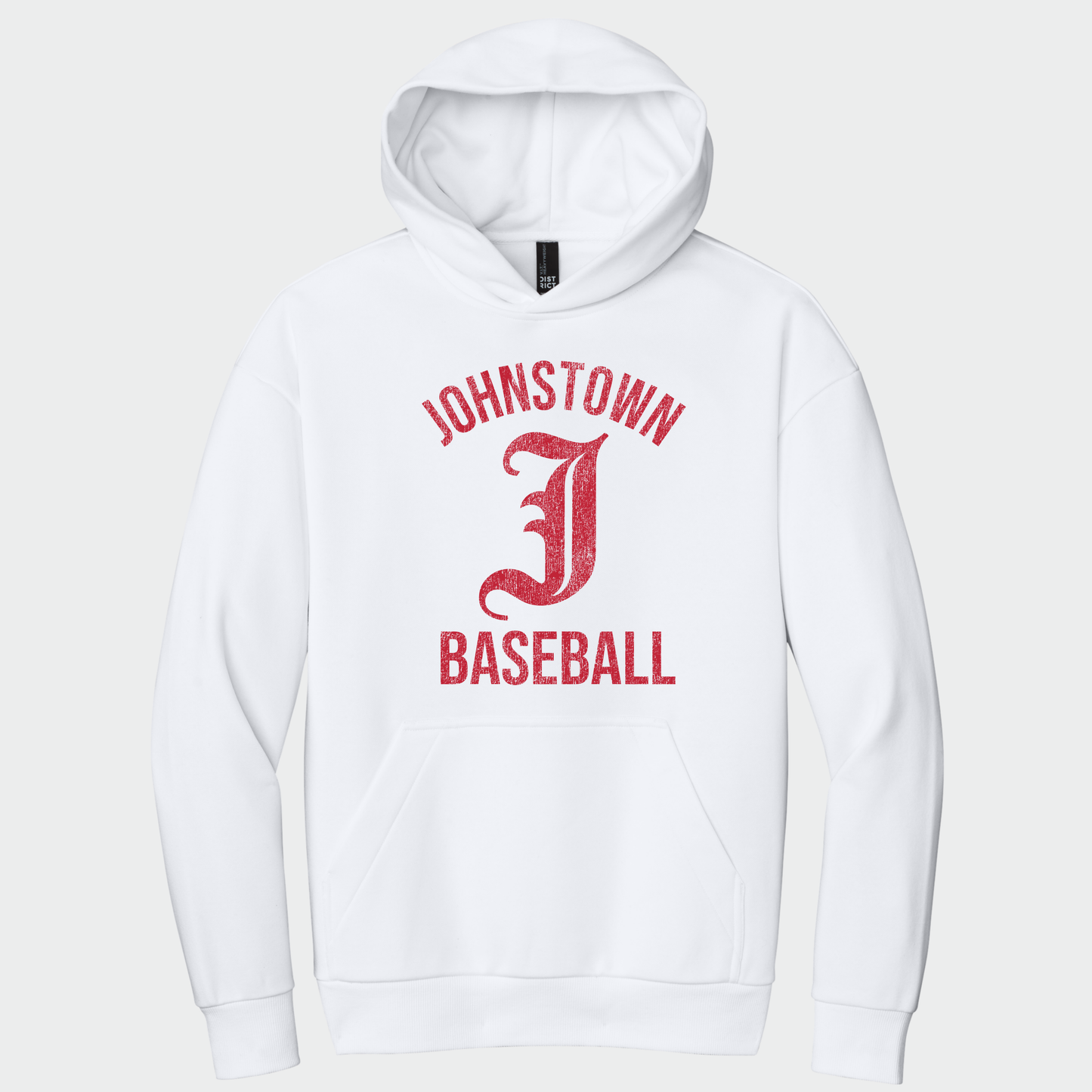 JTB: Old English J Heavyweight Hooded Sweatshirt *Distressed Print*