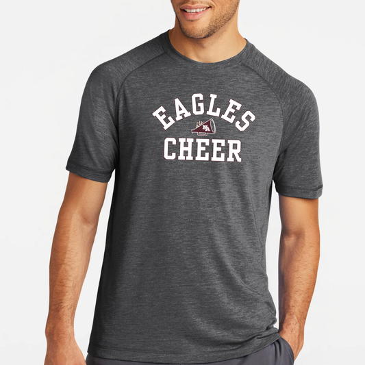 NAYCHEER: Eagles Cheer Raglan Triblend Tech T-Shirt