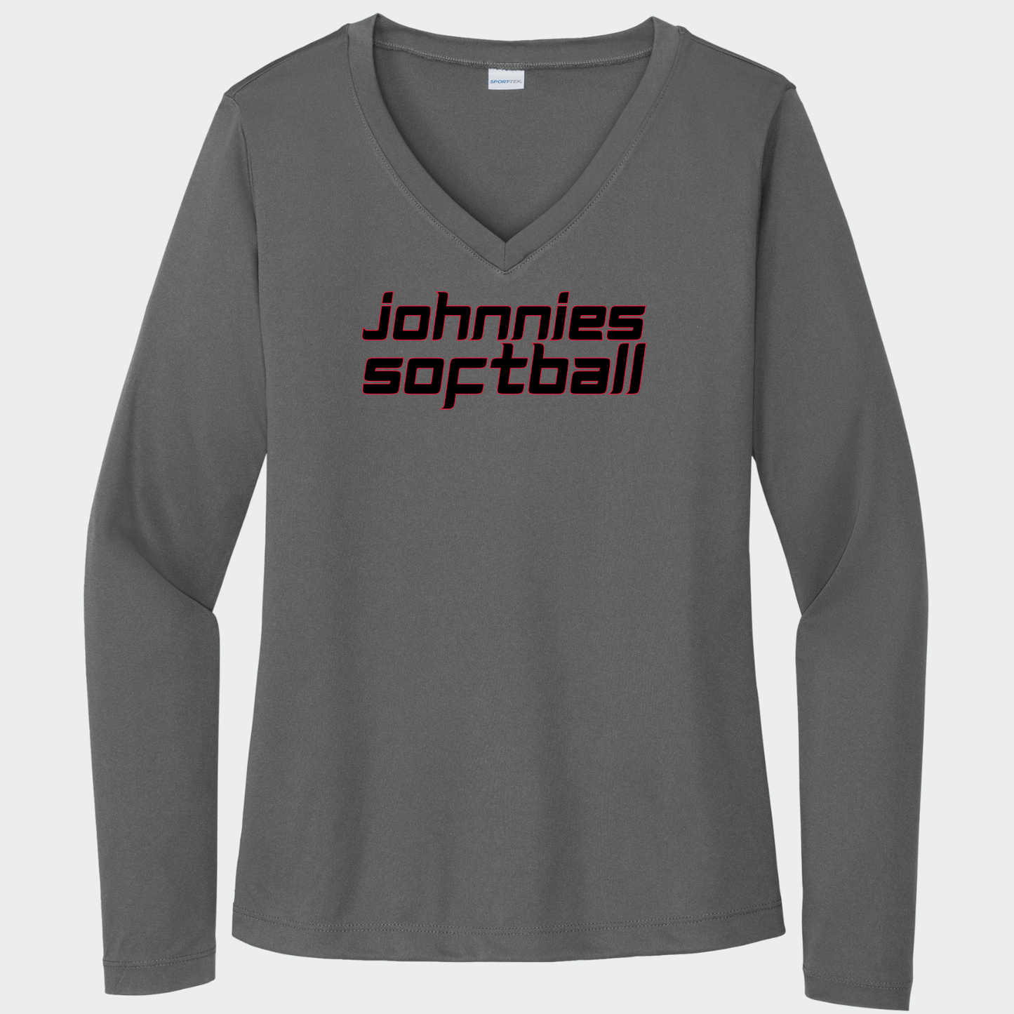 JYAA: Johnnies *Pick Your Sport* Women's Long Sleeve Tech V-Neck T-Shirt