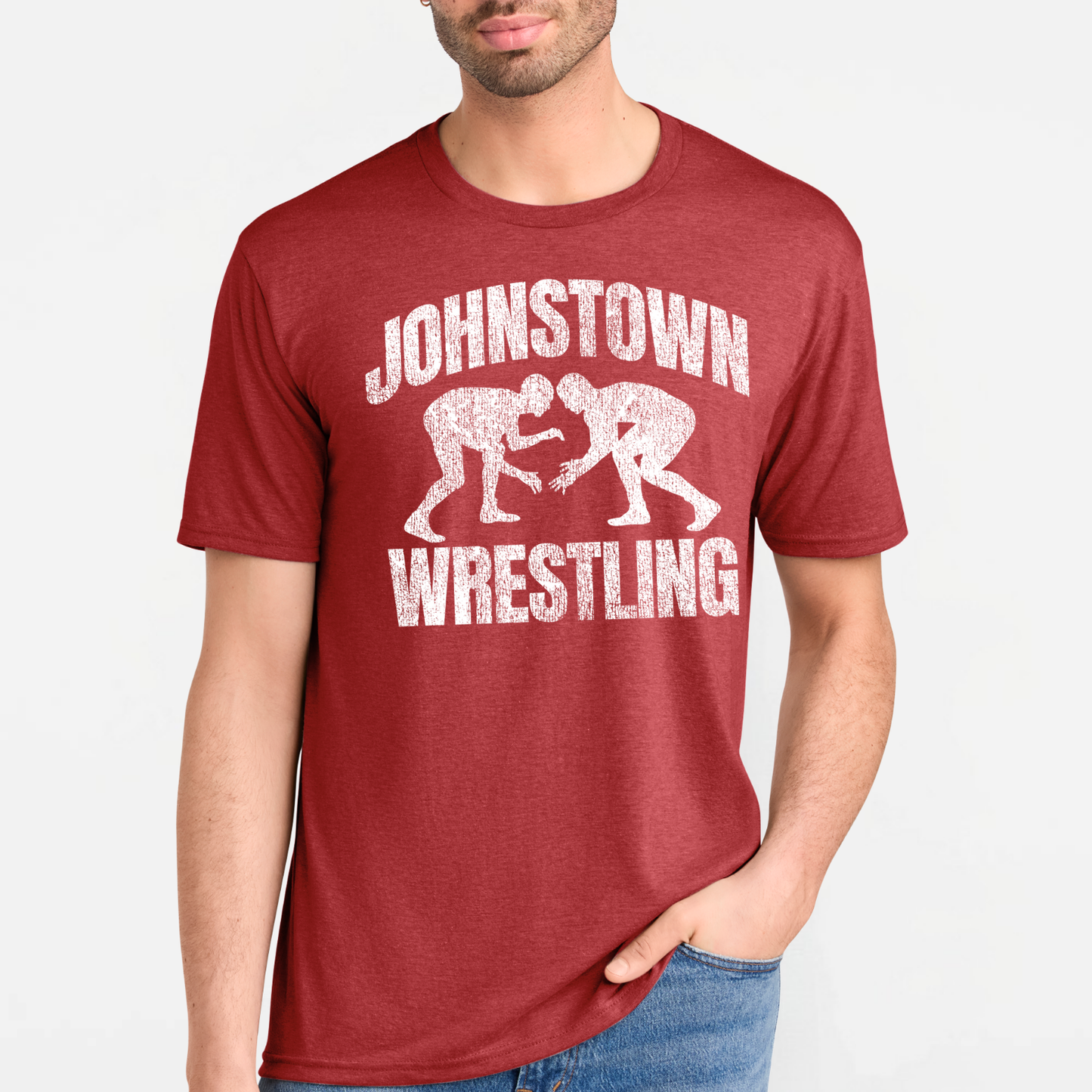 JYAA: Johnstown Wrestling *distressed graphic* Blended T-Shirt