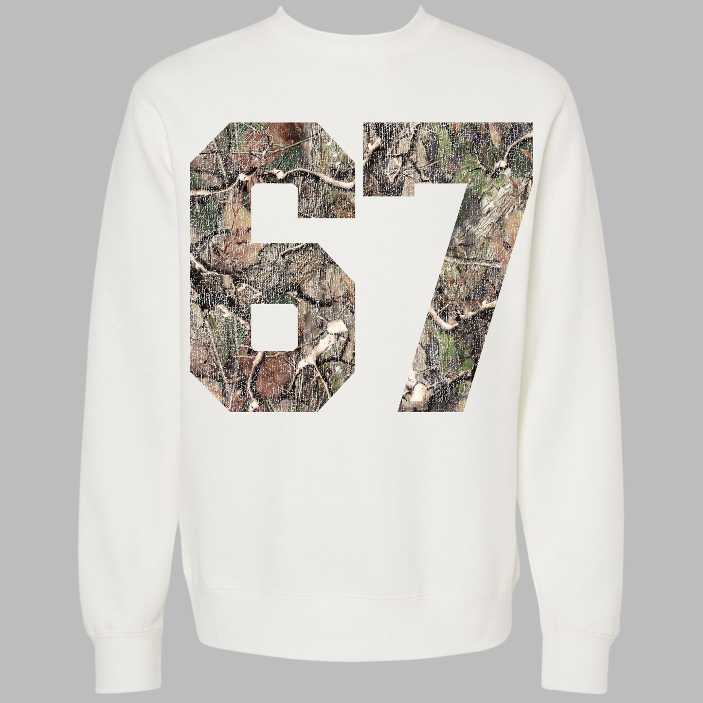 Lucky Number *distressed graphic* Crew Sweatshirt