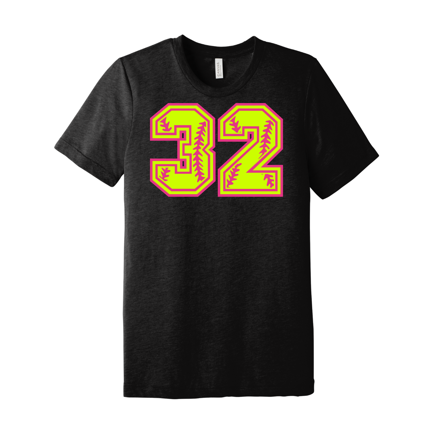 Number Shop: Unisex Triblend Softball T-Shirt