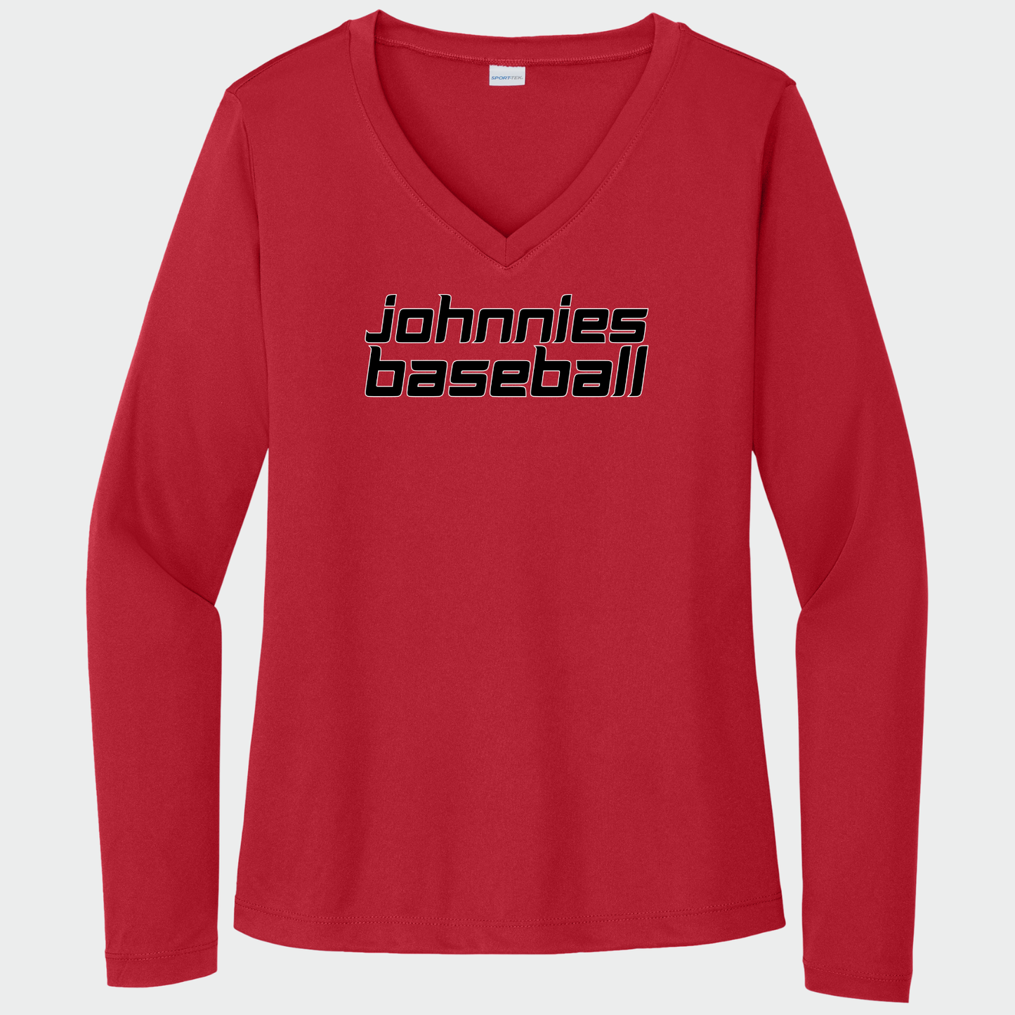 JYAA: Johnnies *Pick Your Sport* Women's Long Sleeve Tech V-Neck T-Shirt
