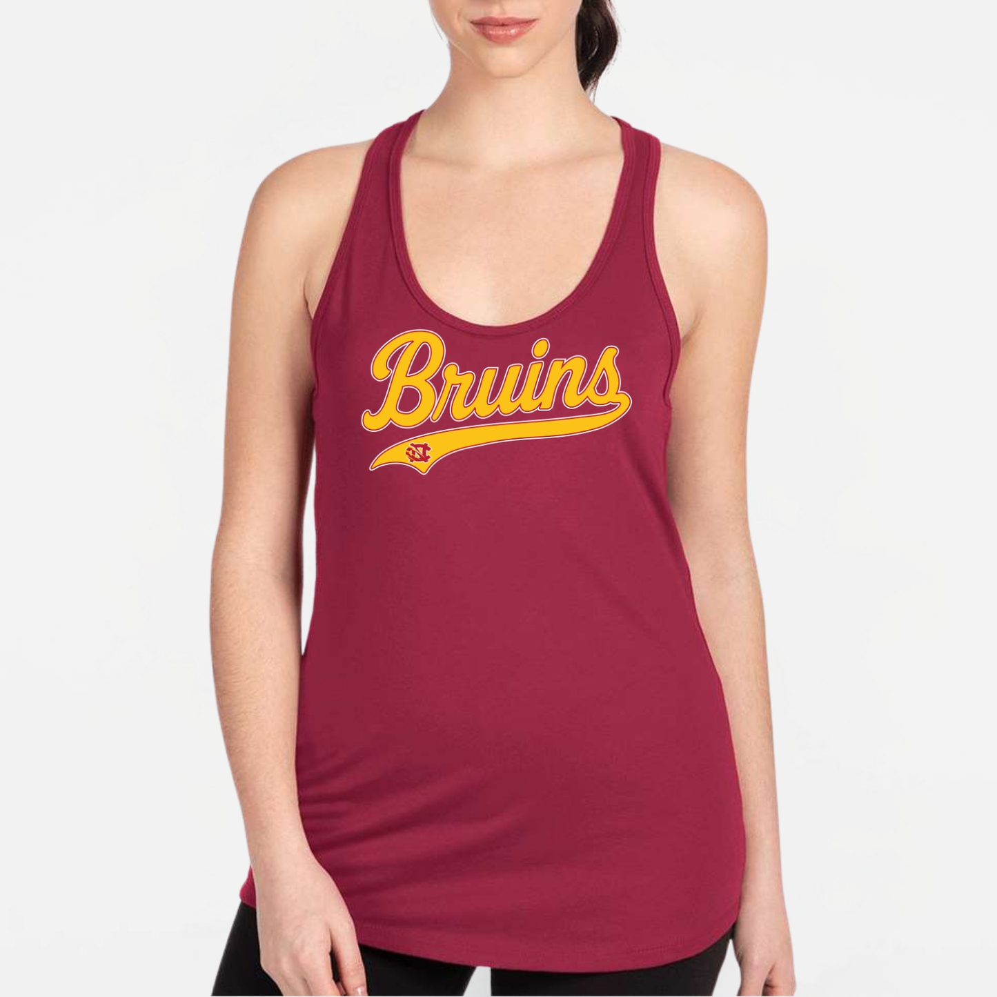 BRUINS: Swash Women's Racerback Tank Top