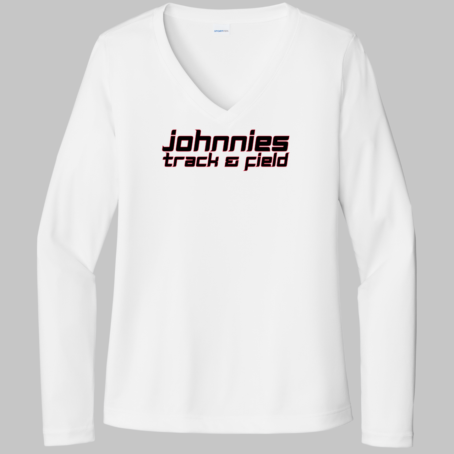 JYAA: Johnnies *Pick Your Sport* Women's Long Sleeve Tech V-Neck T-Shirt