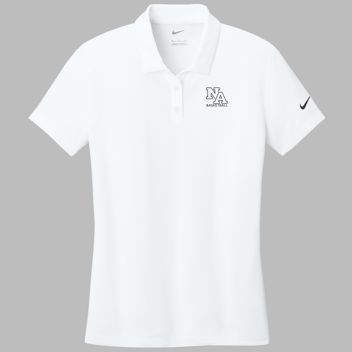 NAGTB: NA Basketball, Embroidered, Nike Women's Dry Essential Solid Polo