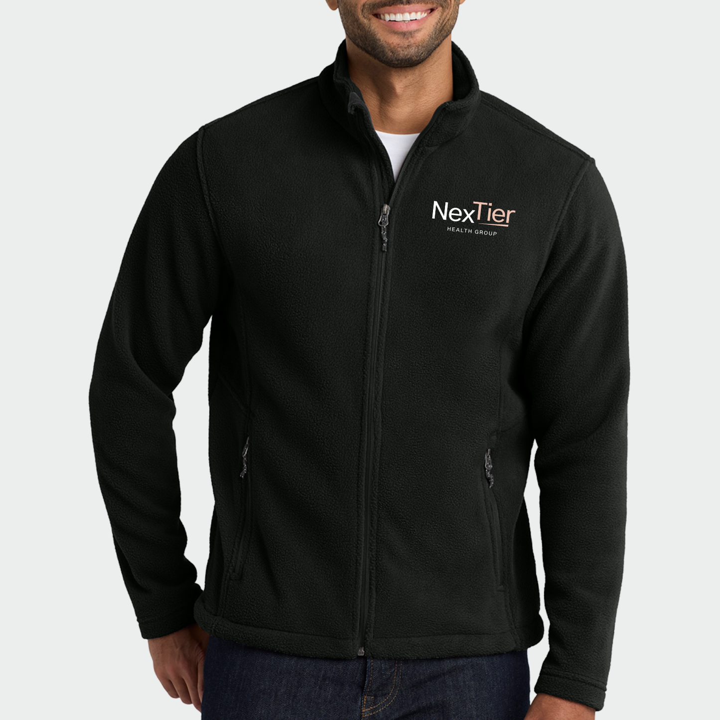 Nextier: Embroidered Full-Zip Fleece Jacket