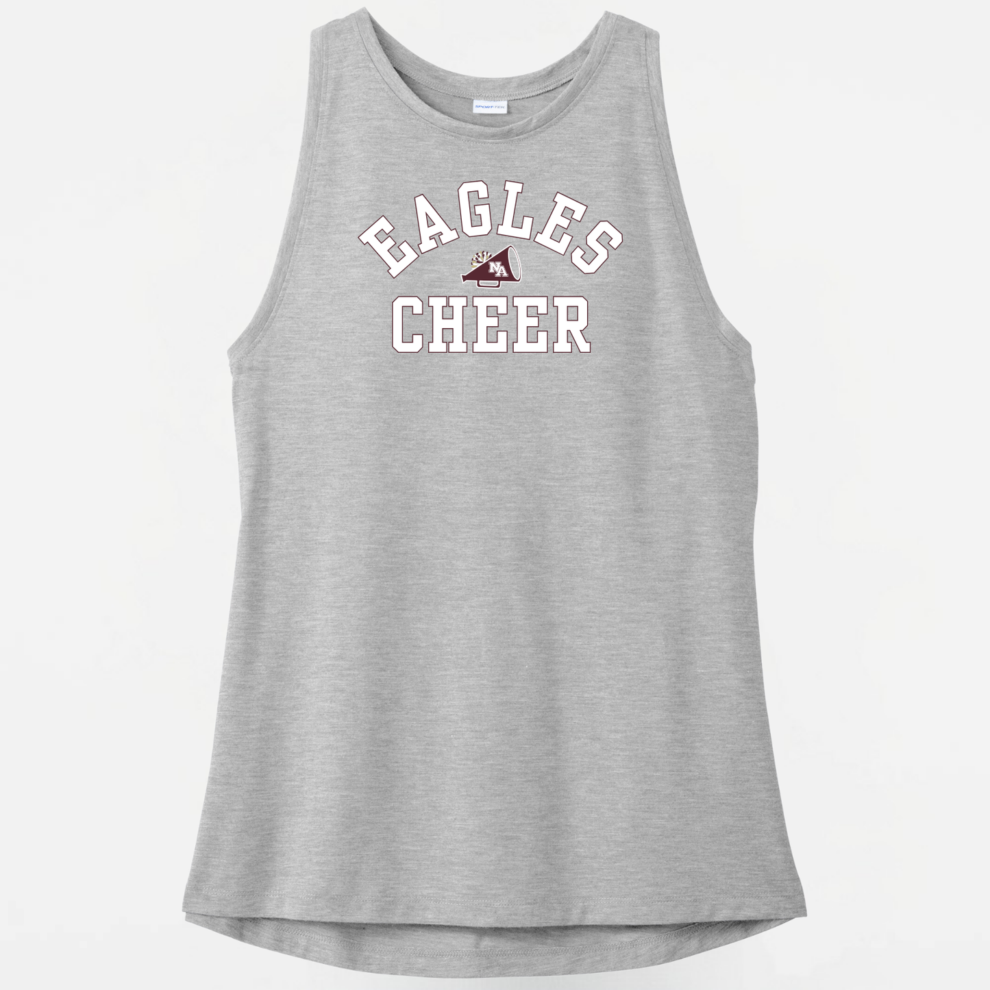 NAYCHEER: Eagles Cheer Women's Triblend Tech Tank Top