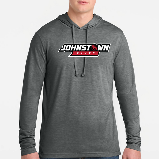 JEB: Johnstown Elite Basketball Long Sleeve, Hooded Triblend Tech T-Shirt