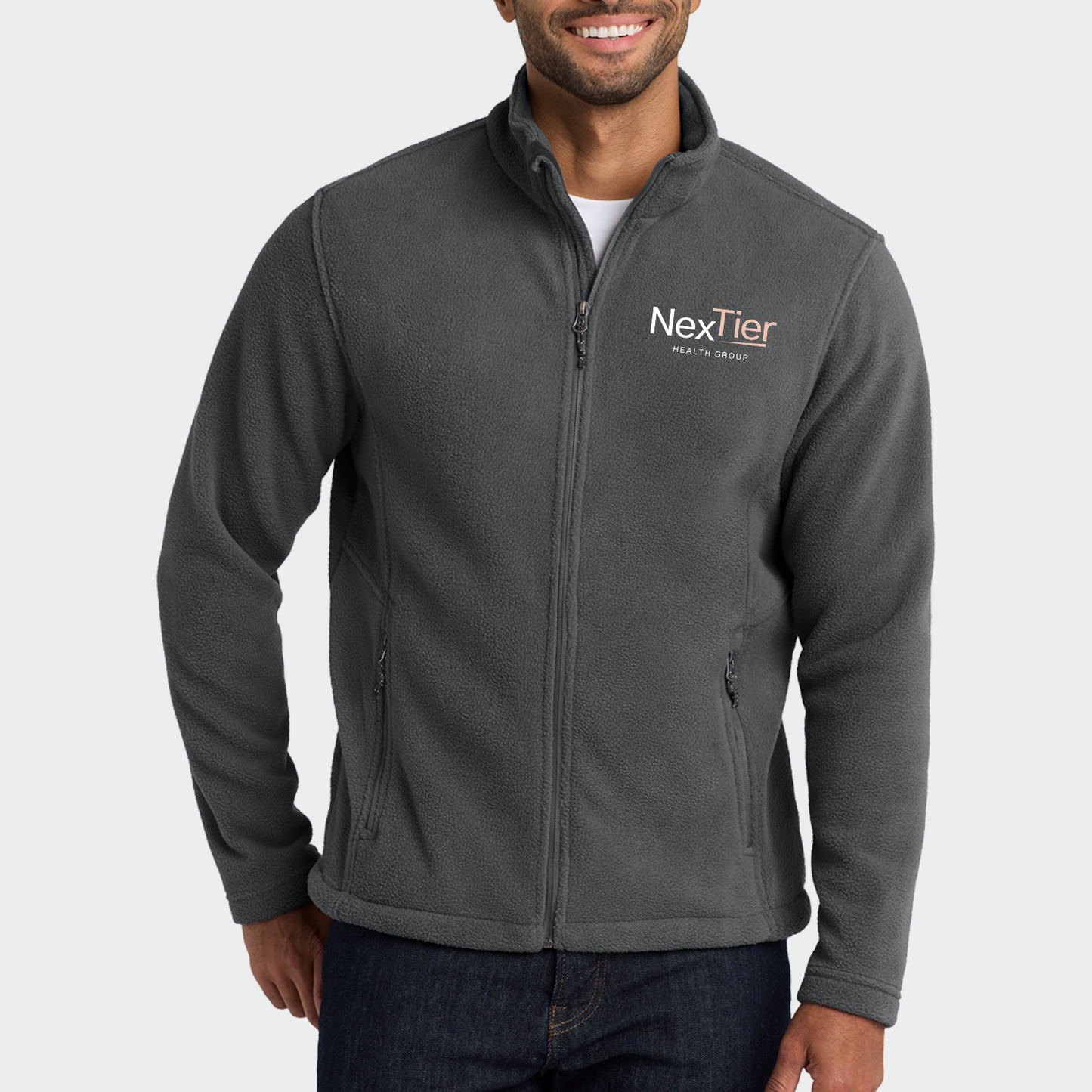 Nextier: Embroidered Full-Zip Fleece Jacket