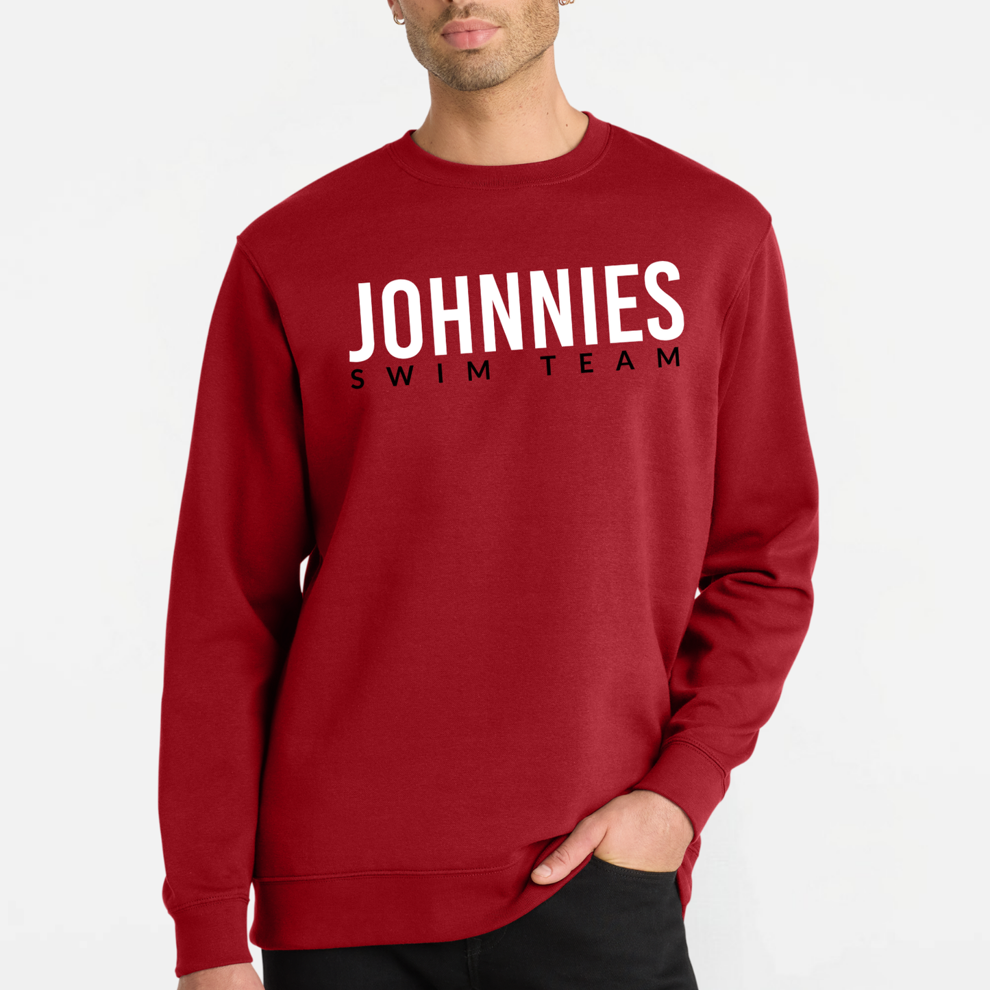 JS: Johnnies Swim Team Crew Sweatshirt