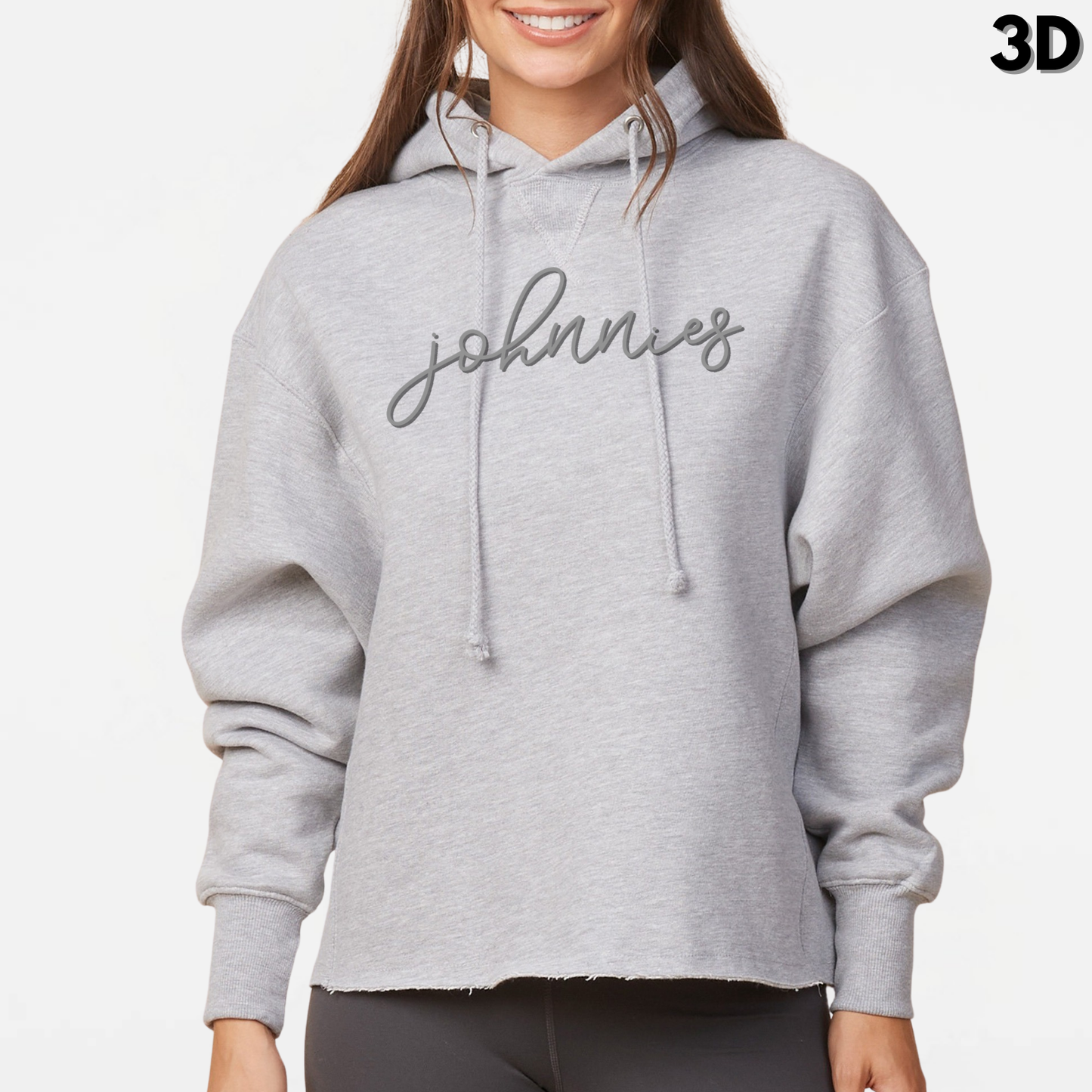 JYAA: Johnnies 3D Printed Women's Heavyweight Hooded Sweatshirt