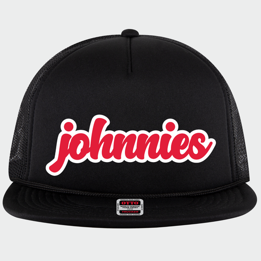 JYAA: Johnnies Chunky Script Flex-Bill Trucker Hat