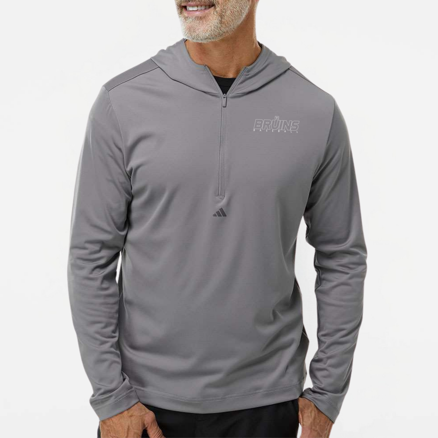 BRUINS: Lightweight Hooded Quarter-Zip Pullover