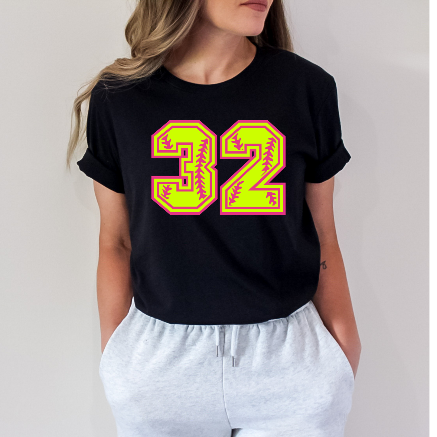 Number Shop: Unisex Triblend Softball T-Shirt