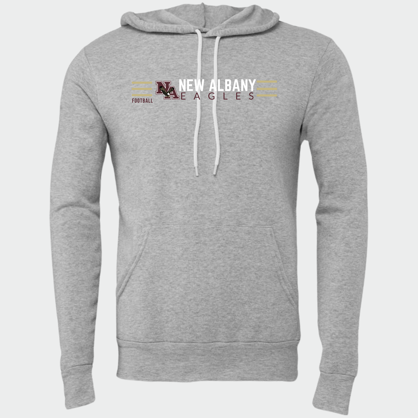 NAFOOTBALL: Sponge Fleece Hooded Sweatshirt