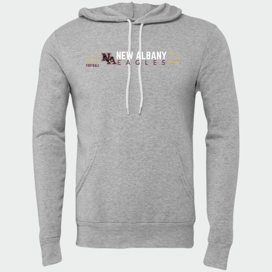NAFOOTBALL: Sponge Fleece Hooded Sweatshirt