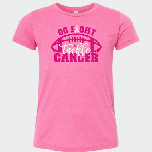 Go Fight Tackle Cancer T-Shirt