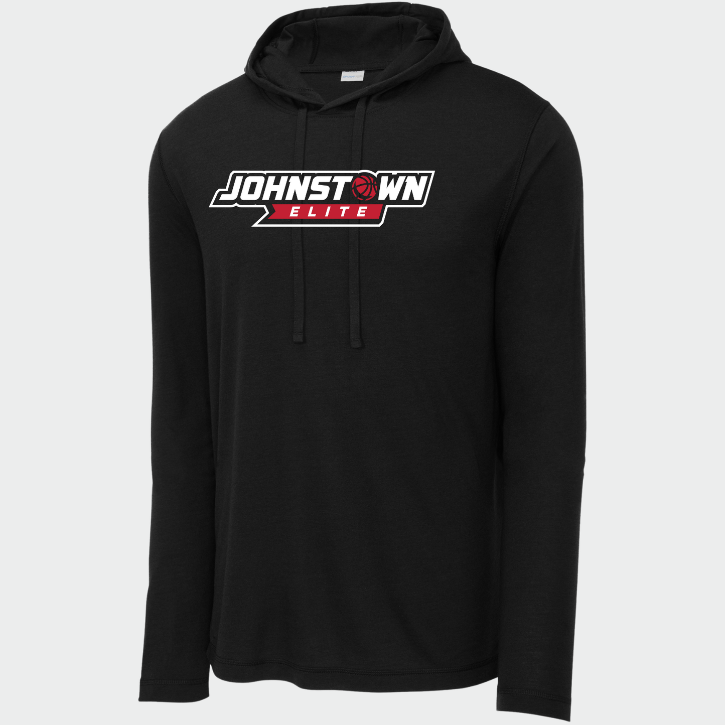 JEB: Johnstown Elite Basketball Long Sleeve, Hooded Triblend Tech T-Shirt