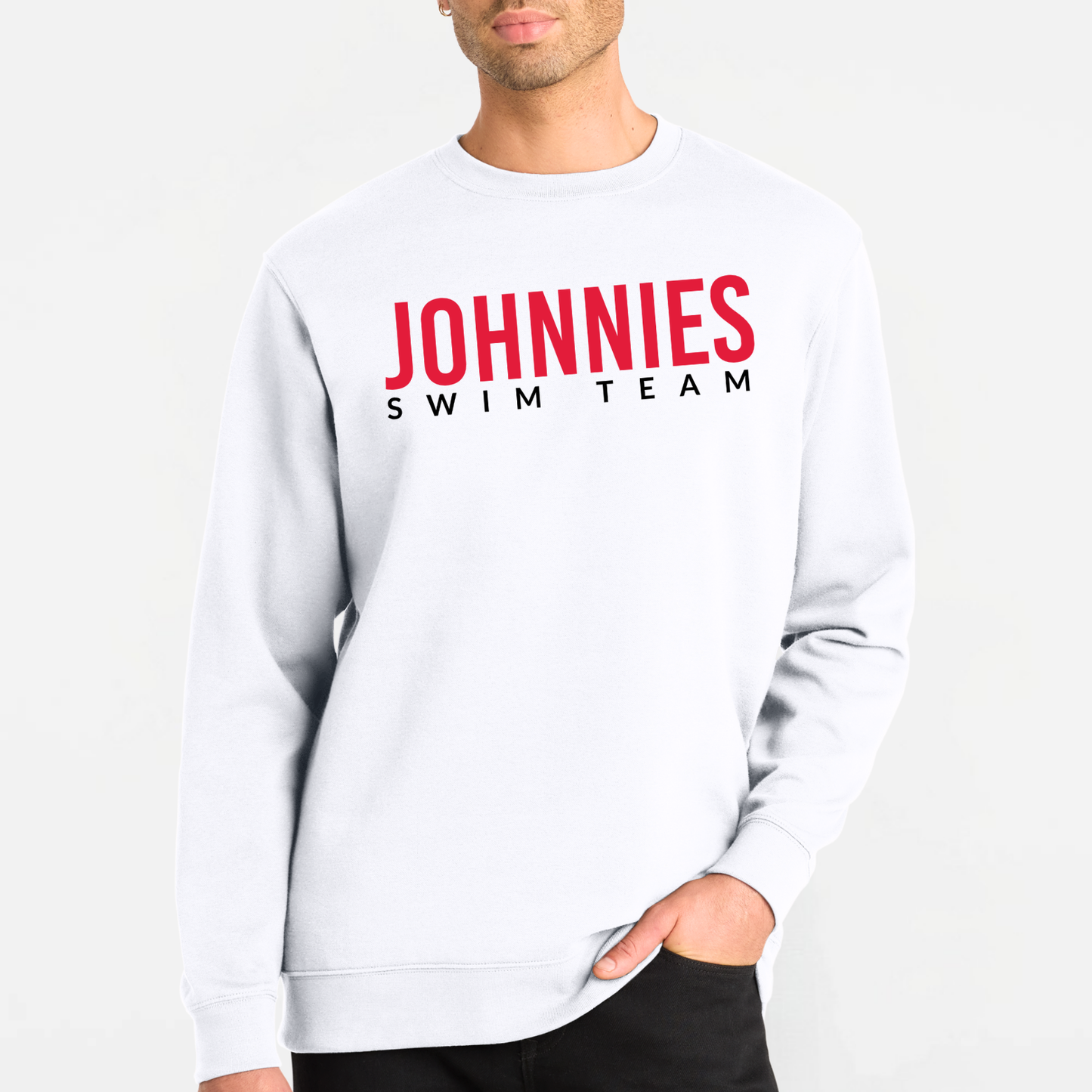 JS: Johnnies Swim Team Crew Sweatshirt