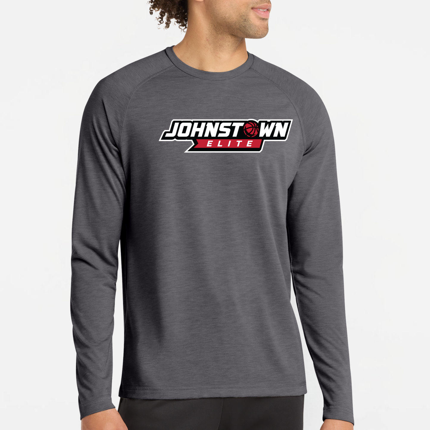 JEB: Johnstown Elite Basketball Raglan Long Sleeve Triblend Tech T-Shirt