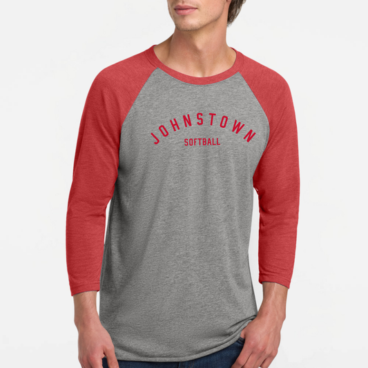 JYAA: Johnstown Softball Three-Quarter Sleeve Raglan T-Shirt