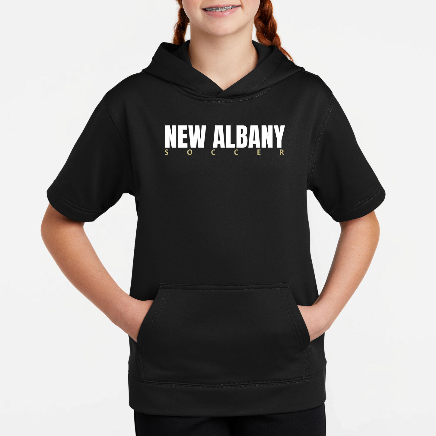 NAGS: New Albany Soccer, Short Sleeve Tech Fleece Hoodie
