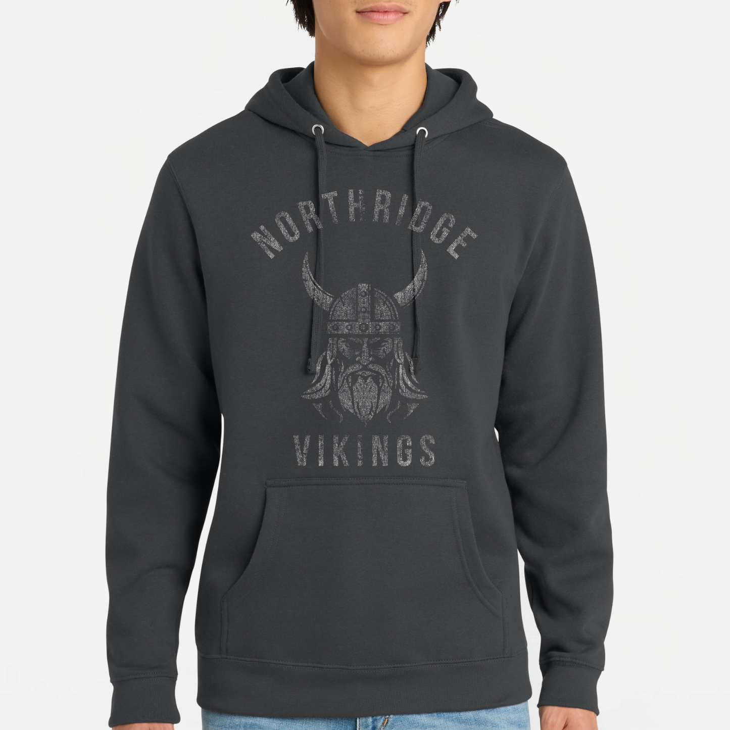 NRS: Northridge Vikings *Distressed Graphic* Hooded Sweatshirt