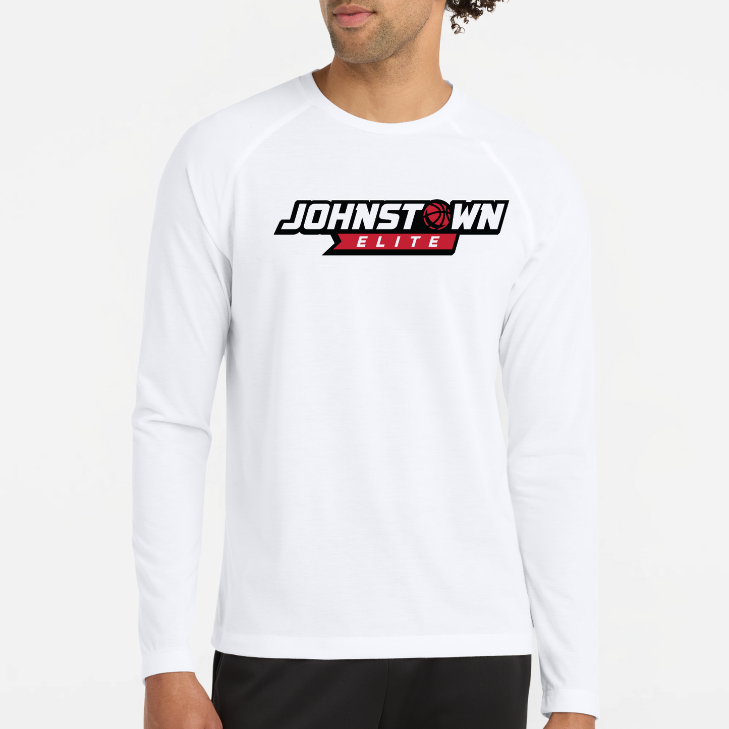 JEB: Johnstown Elite Basketball Raglan Long Sleeve Triblend Tech T-Shirt