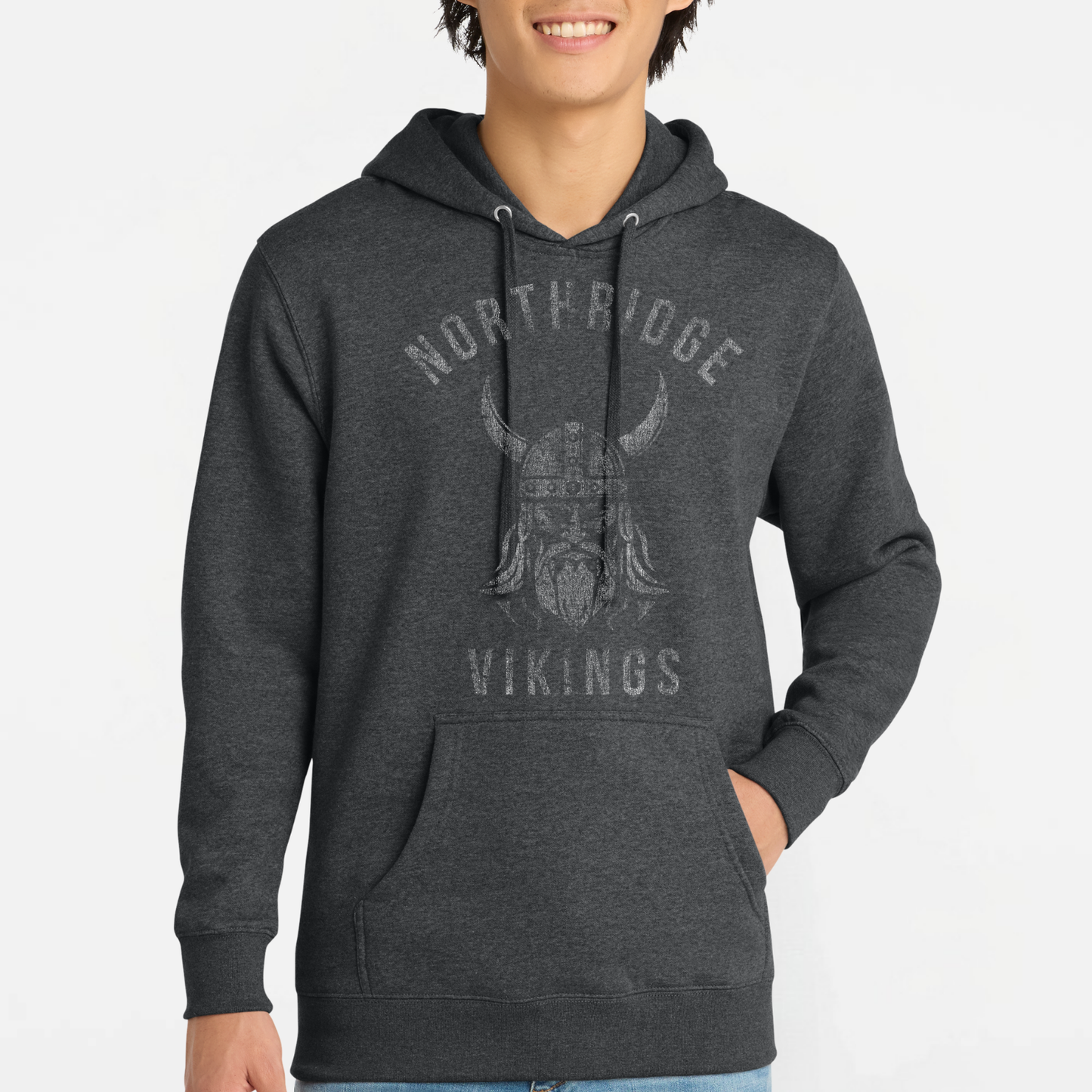 NRS: Northridge Vikings *Distressed Graphic* Hooded Sweatshirt