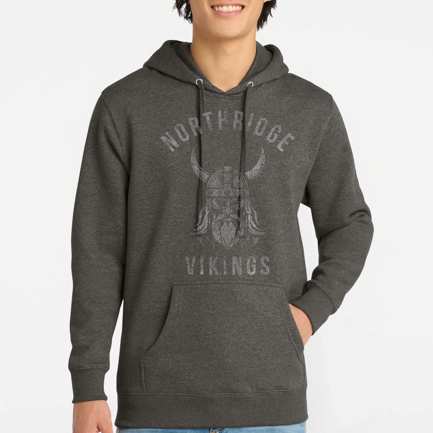 NRS: Northridge Vikings *Distressed Graphic* Hooded Sweatshirt