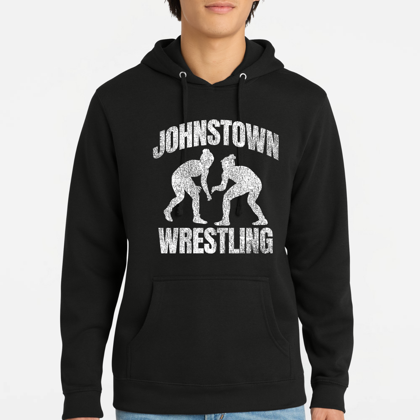 JYAA: Johnstown Wrestling *distressed graphic* Hooded Sweatshirt