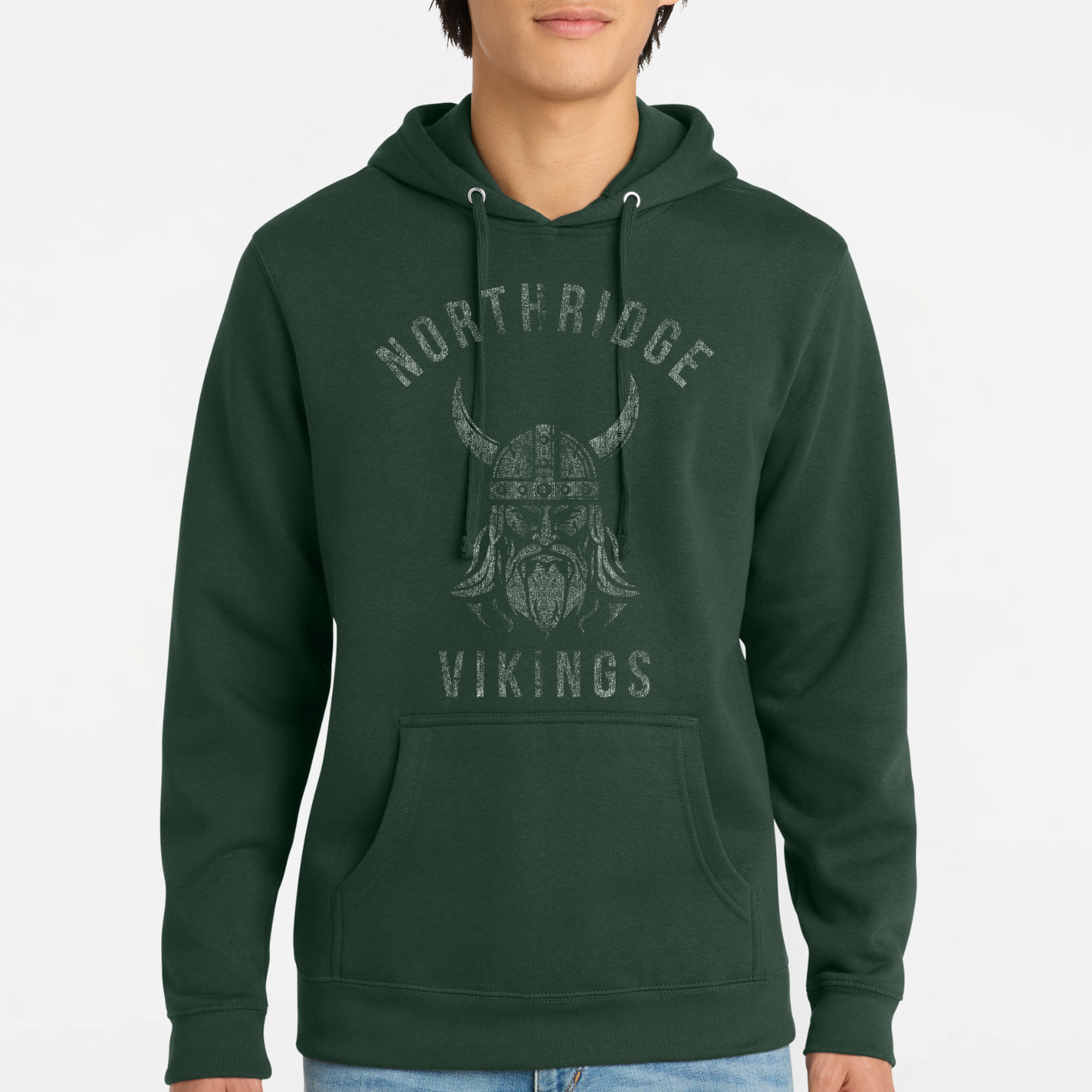NRS: Northridge Vikings *Distressed Graphic* Hooded Sweatshirt