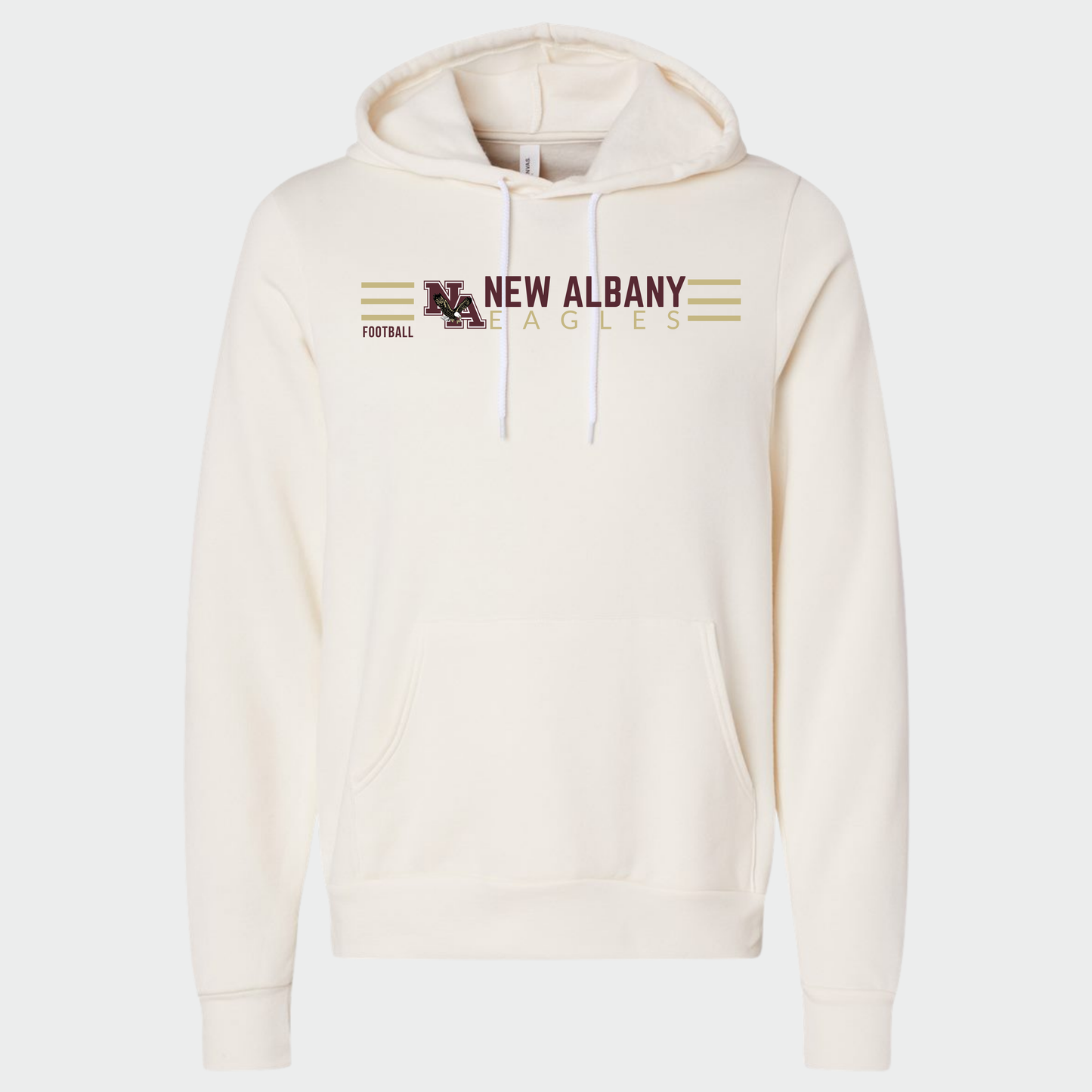NAFOOTBALL: Sponge Fleece Hooded Sweatshirt