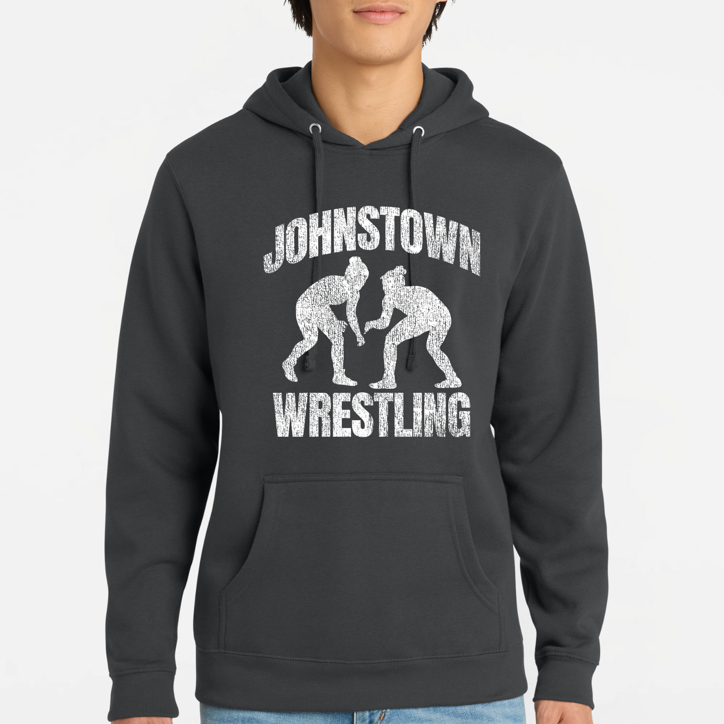 JYAA: Johnstown Wrestling *distressed graphic* Hooded Sweatshirt