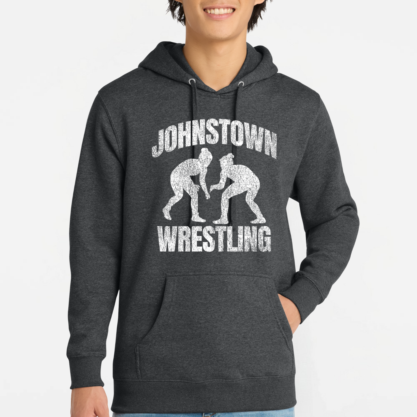 JYAA: Johnstown Wrestling *distressed graphic* Hooded Sweatshirt